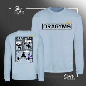 JH030 Sweatshirt Sky Blue Comic Vol 1