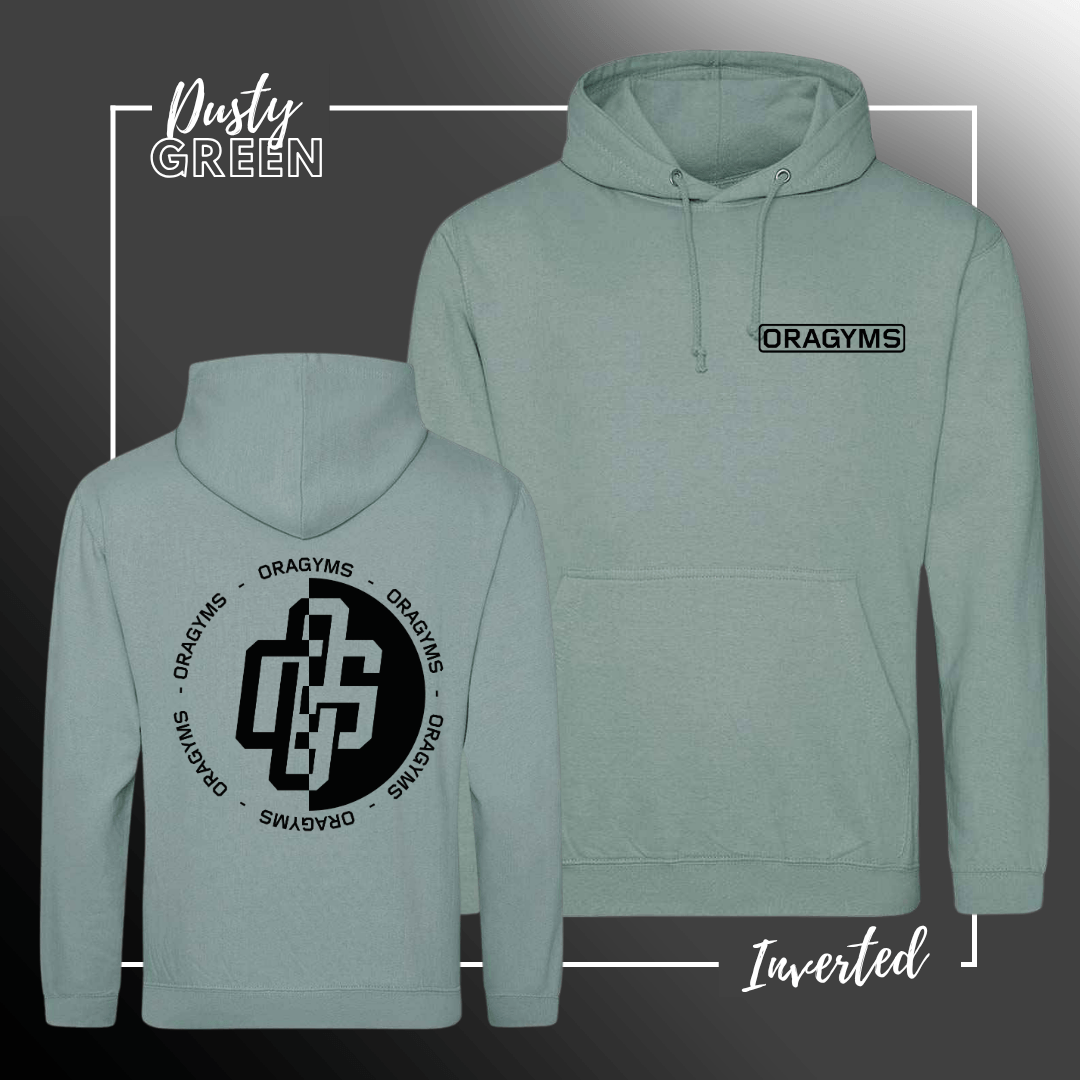 JH001 College Hoodie Dusty Green Inverted