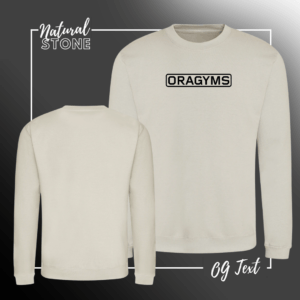 JH030 Sweatshirt Natural Stone OG Text